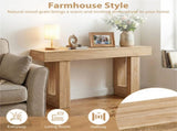 63" Farmhouse Console Table, Narrow Entryway Table with Spacious Bottom Storage 85297604