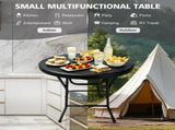 31.5" Round Folding Table, HDPE Cocktail & Bistro Table, Tool-Free Setup, Foldable for Outdoor 99947278