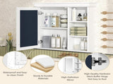 30'' x 28'' Bathroom Medicine Cabinet with Mirror, Wall Mounted Mirror Cabinet with Storage 98047741