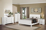 Traditional White Dresser Louis Phillippe Style Antique Drop Handles Classic Bedroom Furniture B011134290
