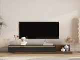 Modern TV Stand LED Lights , Entertainment Center Wooden TV Stand, TV Stand Desk Media Cabinet W1321P400994