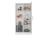 Flovilla Multistorage Cabinet with Shelves And Door for Storage, White B097P474299