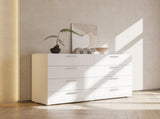 8-drawer particleboard cabinet with melamine finish 55.1*31.5*15.7in White 58333905
