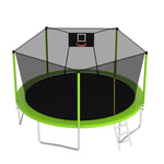 ZUN 14FT Trampoline Set with Swing,Sports Fitness with Enclosure Net, Recreational W1163120242