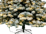 6ft Flocking Tied Light Christmas Tree 83423440