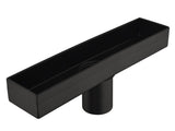 12 Inch Linear Shower Drain with Removable Square Patterned Grate, 304 Stainless Steel with Hair 44188457