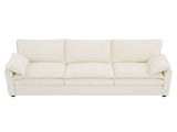 Modern 3-seater Sofa Soft 88.2" Plush Upholstered Sofa Couch with Double-Layer Cushion and Side N719P433666A