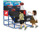 Dual Shot Kids Basketball Arcade Game - 2 Backboards4 PVC BallsPump, 3 Ages, BlackBlueRed 97311836
