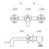 Bathroom Faucet Wall Mounted Bathroom Sink Faucet-Archaize 06071733