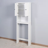 Bathroom Wooden Storage Cabinet Over-The-Toilet Space Saver with a Adjustable Shelf 23.62x7.72x67.32 W40935619