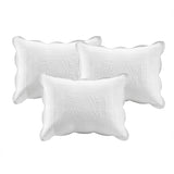 6 Piece Reversible Scalloped Edge Daybed Cover Set White Daybed B03597508