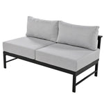 ZUN U-shaped multi-person outdoor sofa set, suitable for gardens, backyards, and balconies. 76031371