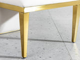 Dining Chairs Set of 2, Modern High Back velvet Chairs with Gold Stainless Steel Frame, Upholstered W2723P304377