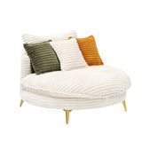 65.00 inches long, Corduroy Sofa Fabric, with three matching pillows and two spacious and W1658P212594