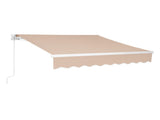 98.4"D x 117"W x 59"H retractable awning Khaki 68786834