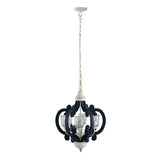 Wood Chandelier 6 - Light Farmhouse Pendant Lighting Natural Wood Hanging Light Fixture for Kitchen W2078137030