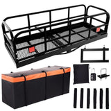 Trailer Hitch Cargo Carrier Rack 500 Lbs, Heavy Duty Steel Hitch Cargo Rack, 60" X 24" X 14" Folding 88236123