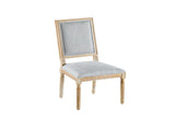 French Country Dining Chairs Elegant Cane Backrest & Upholstered Seats with Fluted Legs N767P263677G