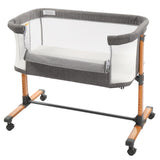 Iron pipe plastic 150D encrypted cationic fabric gray baby cradle bed model KT-BSW 84974480