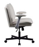 Cross-Legged Friendly Office Chair with Criss Cross Frame, Rolling Casters & Fold-Down Arms, 47287432