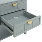 2 Drawer Side table,American style, End table,Suitable for bedroom, living room, study W68882620
