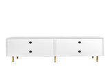 Modern warm white TV cabinet for 80 inch TV Stands, for Living Room Bedroom W33153230