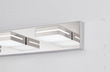 ZUN Modern Chrome LED Vanity Light, 5-Lights Wall Sconce for Bathroom and Mirror, Sleek Minimalist W1340P248801