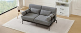 Modern Loveseat Sofa 59" Sofa Couch 2-Seater Sofa with Flexible USB Ports , Unique Cylindrical N719P290584E