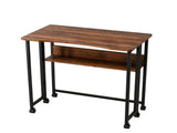 31.5" Computer Desk, Weathered Wood Embossed Melamine Tabletop with Black 58638790