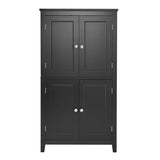 ZUN Elegant Bathroom Floor Storage Cabinet, Bathroom Storage Unit, Freestanding Cabinet with 4 Doors, 96700316