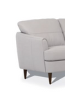 Helena Pearl Gray Leather Loveseat B2726P496936