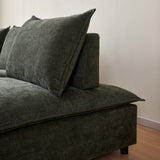 Modern Upholstered Chair Leisure Sofa Lounge Chair Removable Pillow - Armless Accent Chair for W1765P190107
