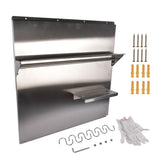 ZUN Range with Shelf 29.5 x 29.5 Inch Range Hood Wall Shield for Range Hood Stainless 30553584