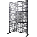 Outdoor & Indoor Privacy Metal Privacy 76" H48" W, Freestanding Decorative Privacy W465P193211