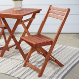 Marco Reddish Brown Balcony Wood Bistro Set B093121237