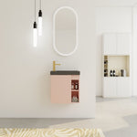 ZUN 20'' Floating Wall-Mounted Bathroom Vanity with Resin Sink & Soft-Close Cabinet Door 70026812