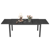 97.2"L Extendable Aluminum Outdoor Dining Table W1859P359697