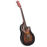 41 inch Full-Size Cutaway Acoustic-Electric Guitar Grape Voice Hole Spruce Top 96459491