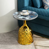 Sofa Side Table, Iron Round Tray Coffee Table, Bedroom Bedside Table/Leisure Table, Balcony W2723P262927