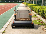 26" Push Lawn Sweeper, 7 cu. ft. Leaf & Grass Collector with Adjustable Brush Height & Rubber Wheels 96278134