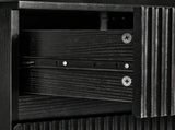 Handleless Grille-Finished 3-Drawer Bedside Table P2 Particleboard MDF & Melamine Veneer 57853983
