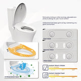 ZUN Electric Bidet Toilet Seat Adjustable Heated Seat with Dual Control Mode Elongated Smart Toilet Seat 96667333