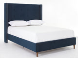 Peyton Upholstered King Bed / 54" High Headboard / Traditional Hand Buttoned Tufting / Nailhead Trim B083P152029