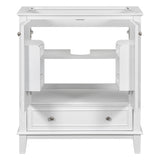 ZUN 30" Bathroom Vanity without Sink, Base Only, Multi-functional Bathroom Cabinet with Doors and WF306250AAK