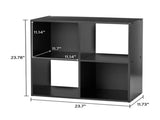 4 Cube Storage Organizer, Black 50402674