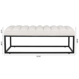 Metal Base Upholstered Bench for Bedroom for Entryway W68049948