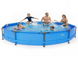 12FT*30IN Round Above-Ground Pool with Blue Iron Frame 90602046