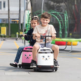 ZUN 12V Kids Ride On Box, Electric Box Car with High-Low Speeds, Variable Speed Throttle, MP3, USB, W2181P162600