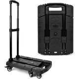 ZUN Folding Luggage Cart, Hand Truck, Dolly Cart, Ideal for Travel, Moving, Shopping, and Package 87749793