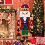 Lighted Nutcracker Christmas Yard Decorations, Pre-lit 2D Nutcracker Soldier with 162 LED Warm White 33024273